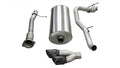 Corsa 07-10 Cadillac Escalade 6.2L V8 3in Cat-Back Single Side w Twin 4in Black Pro-Series Tips 14298BLK