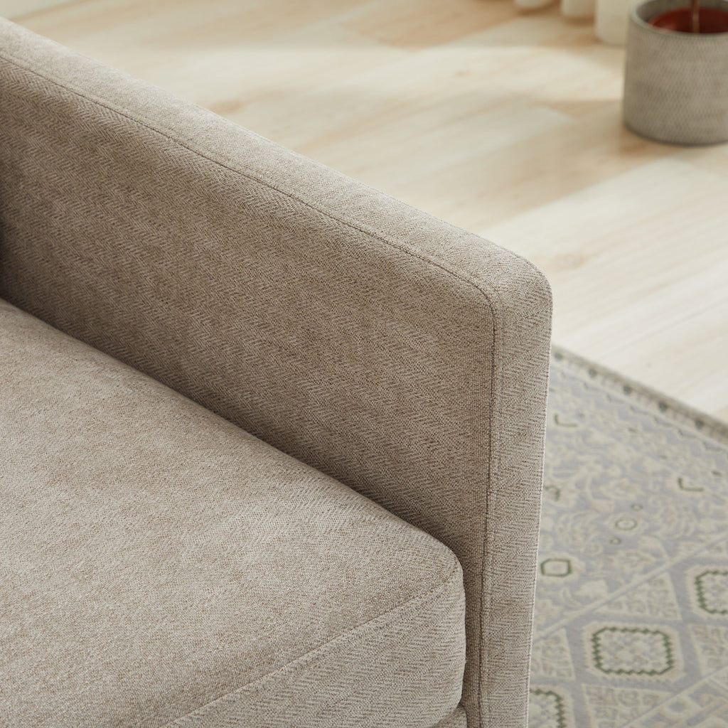 30.5"W Square Upholstered Swivel Accent Chair