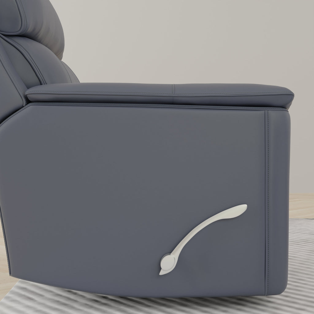 Oslo Manual Glider Recliner in Sapphire