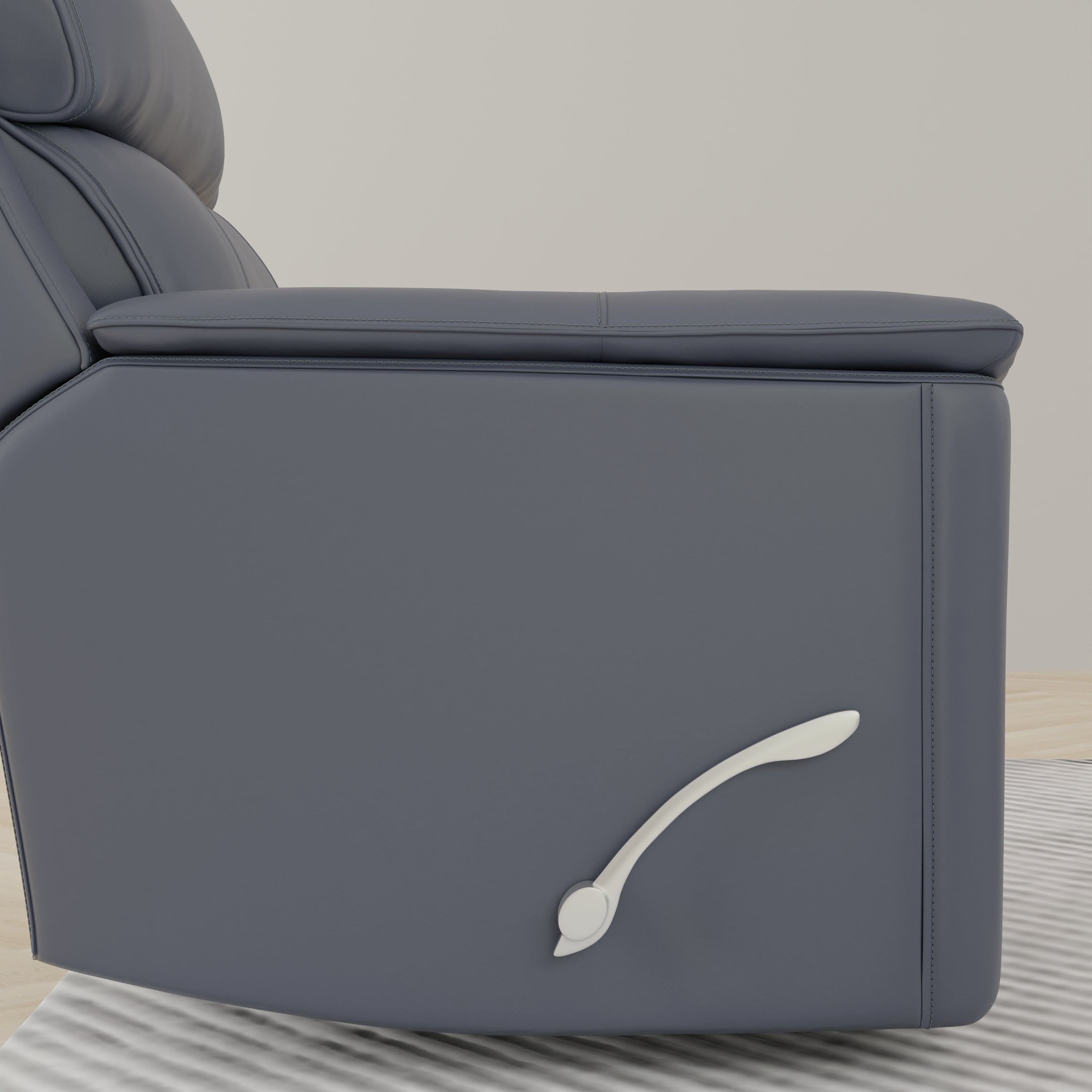 Oslo Manual Glider Recliner in Sapphire