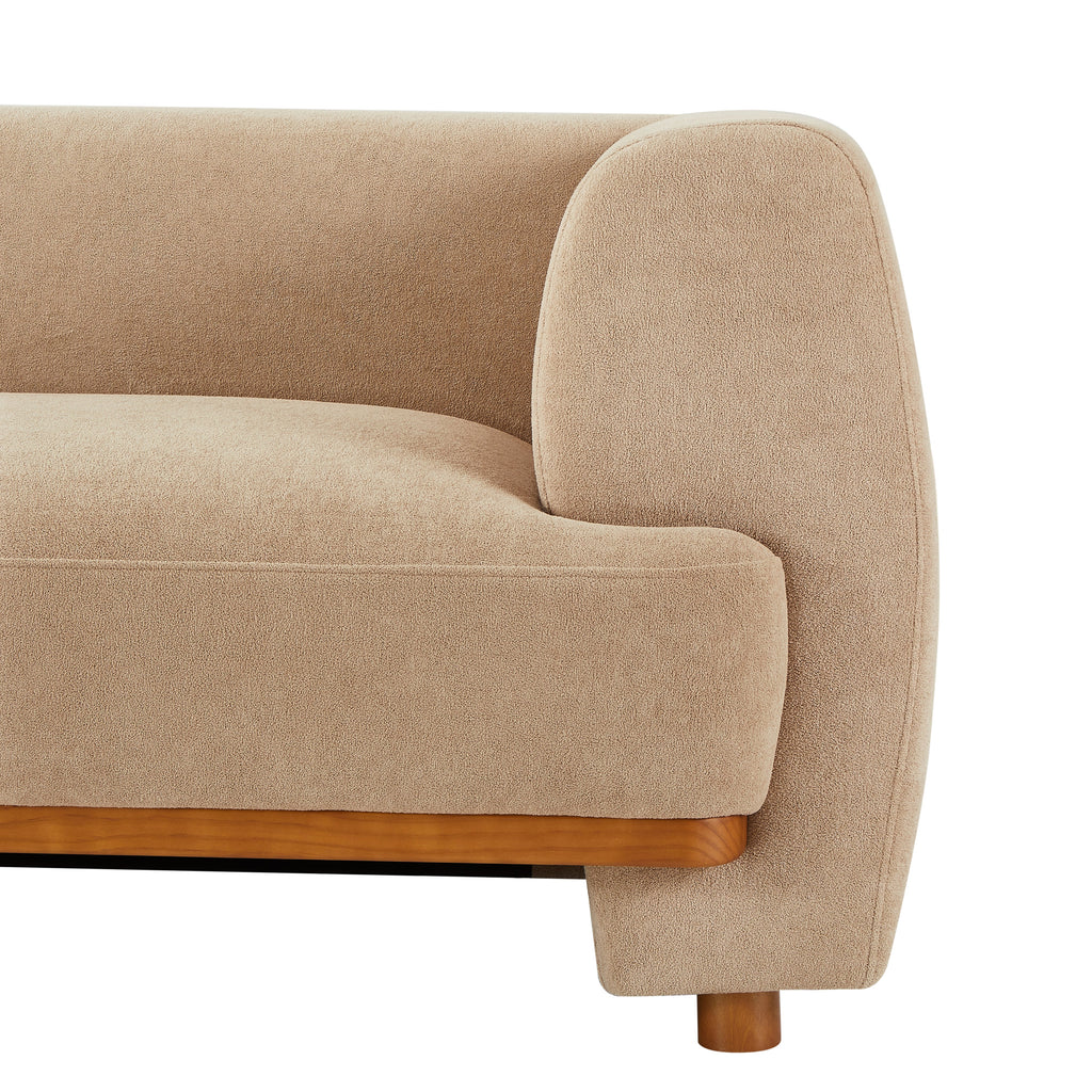 Flow 79 in. Modern Upholstered Velvet Sofa