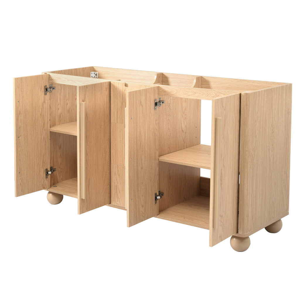 58.3" Bathroom Vanity Cabinet Only Without Vanity Top