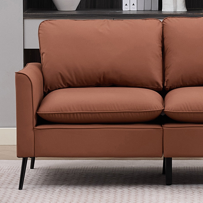 TS Cat Paw Leather Upholstered Loveseat