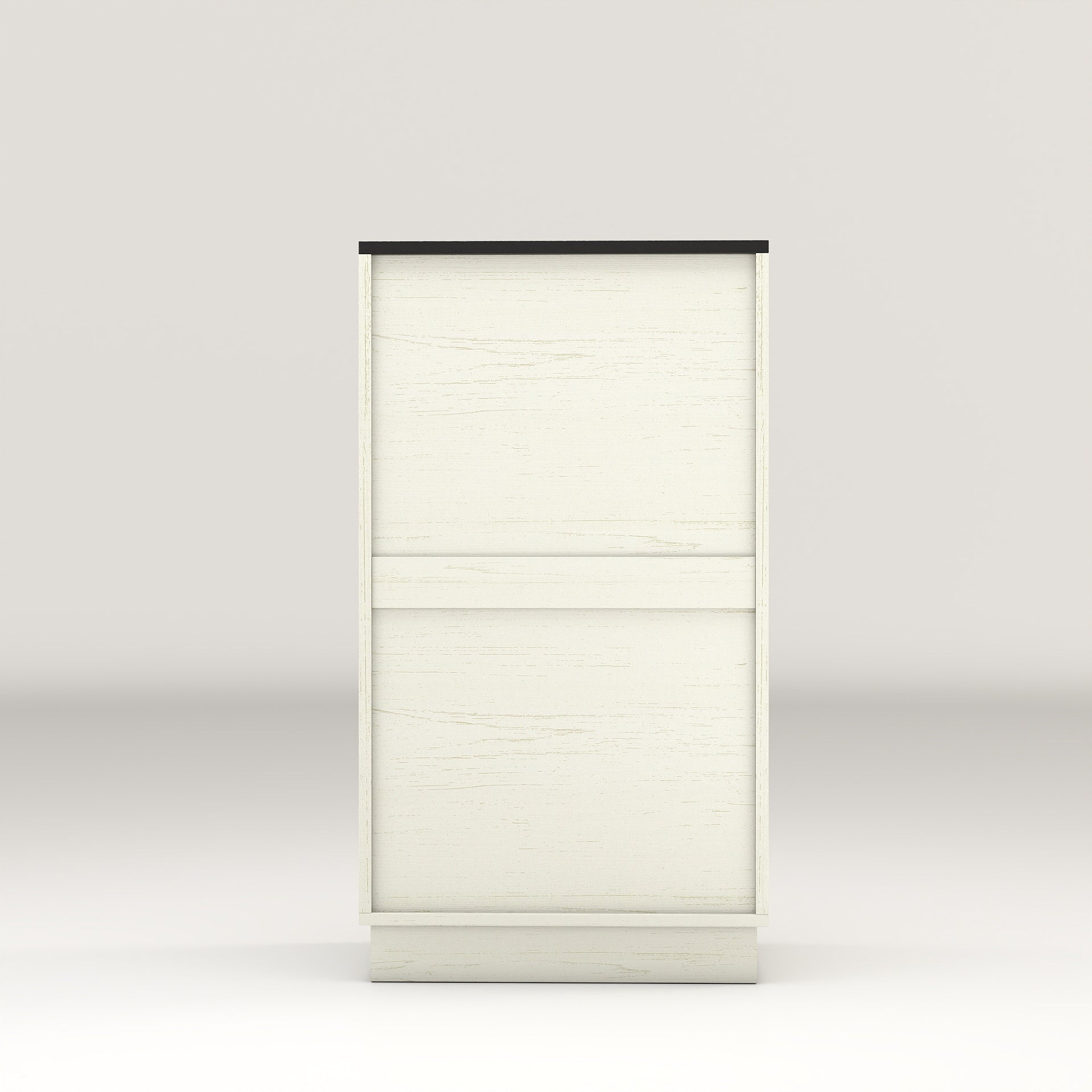Woodgrain Tilt-Out Trash Can Cabinet with Wave-Textured Drawer