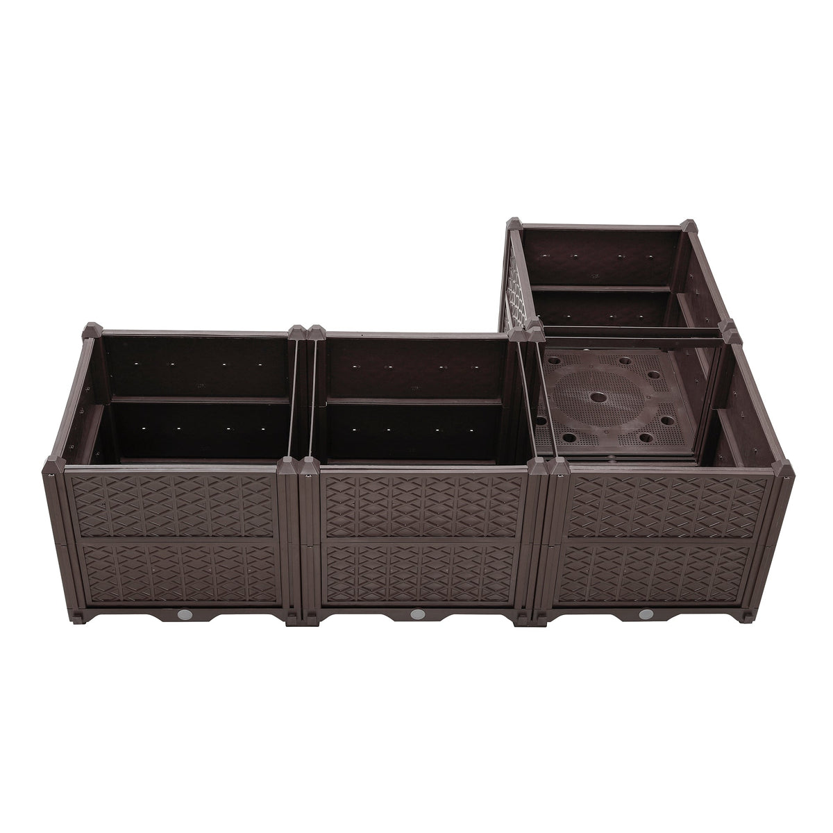Indoor and Outdoor Rectangular Plastic Planting Box