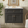 24" Wall Mounted Modern Bathroom Vanity with Soft-Close Hinges