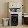 Over the Washer, Dryer and Robot Vacuum Storage Cabinet