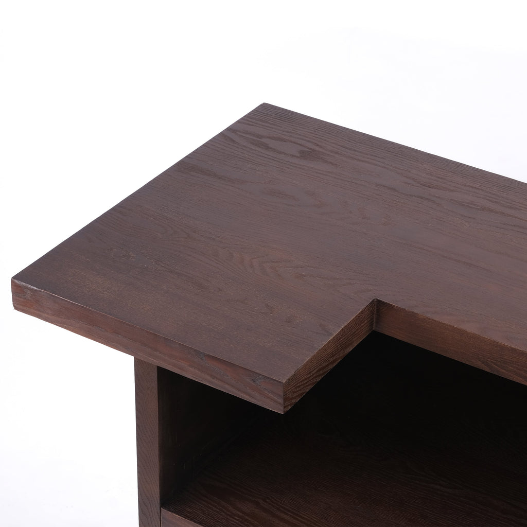 41.35"H Bar Table Or Wine Cabinet - Brown Antique