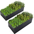 2 Pack Metal Raised Garden Bed Kit Outdoor