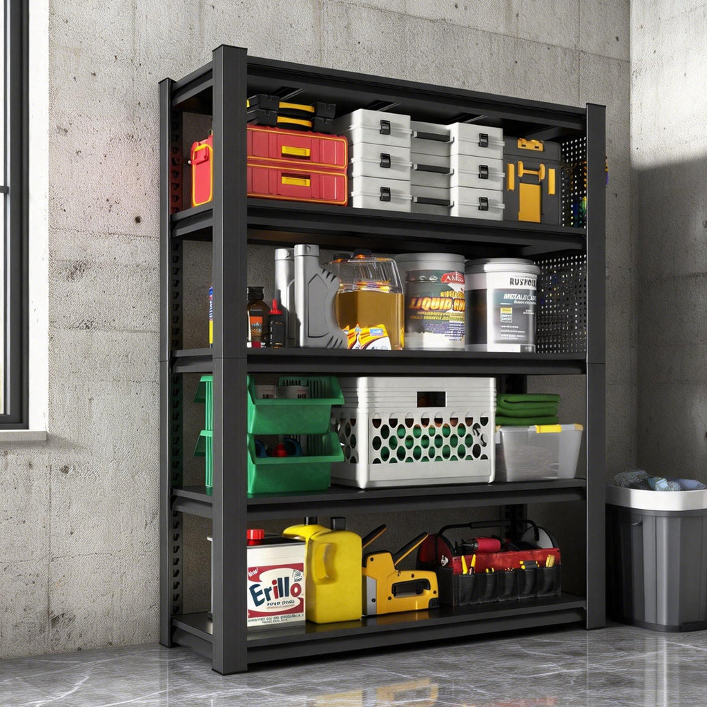 72" Heavy-Duty 5-Tier Adjustable Shelving Unit
