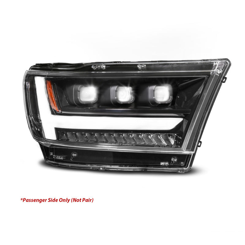ANZO 19-24 RAM 1500 (New Body/OE Halogen) Full LED Proj Headlights DRL/SeqSig Black - Pass. Side 111628A-R