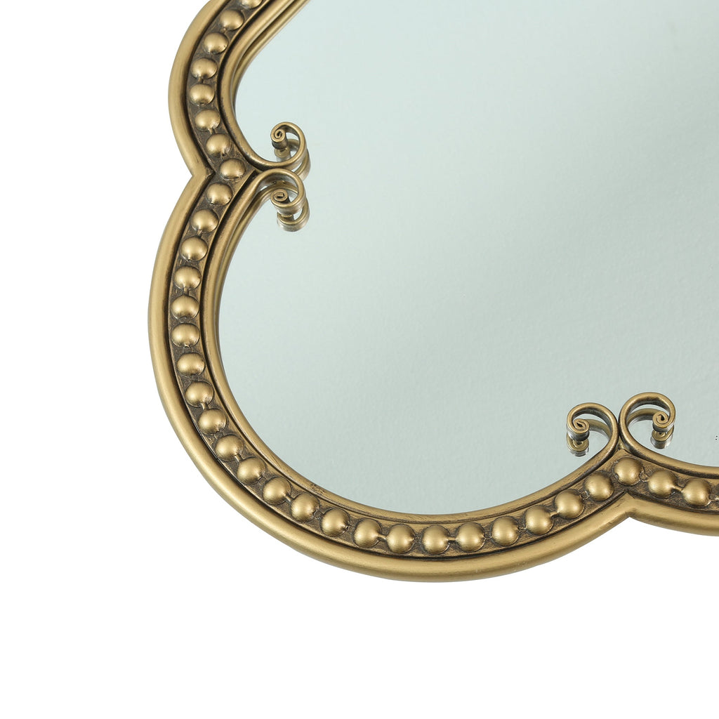 Scalloped Oval Wall Mirror - Vintage