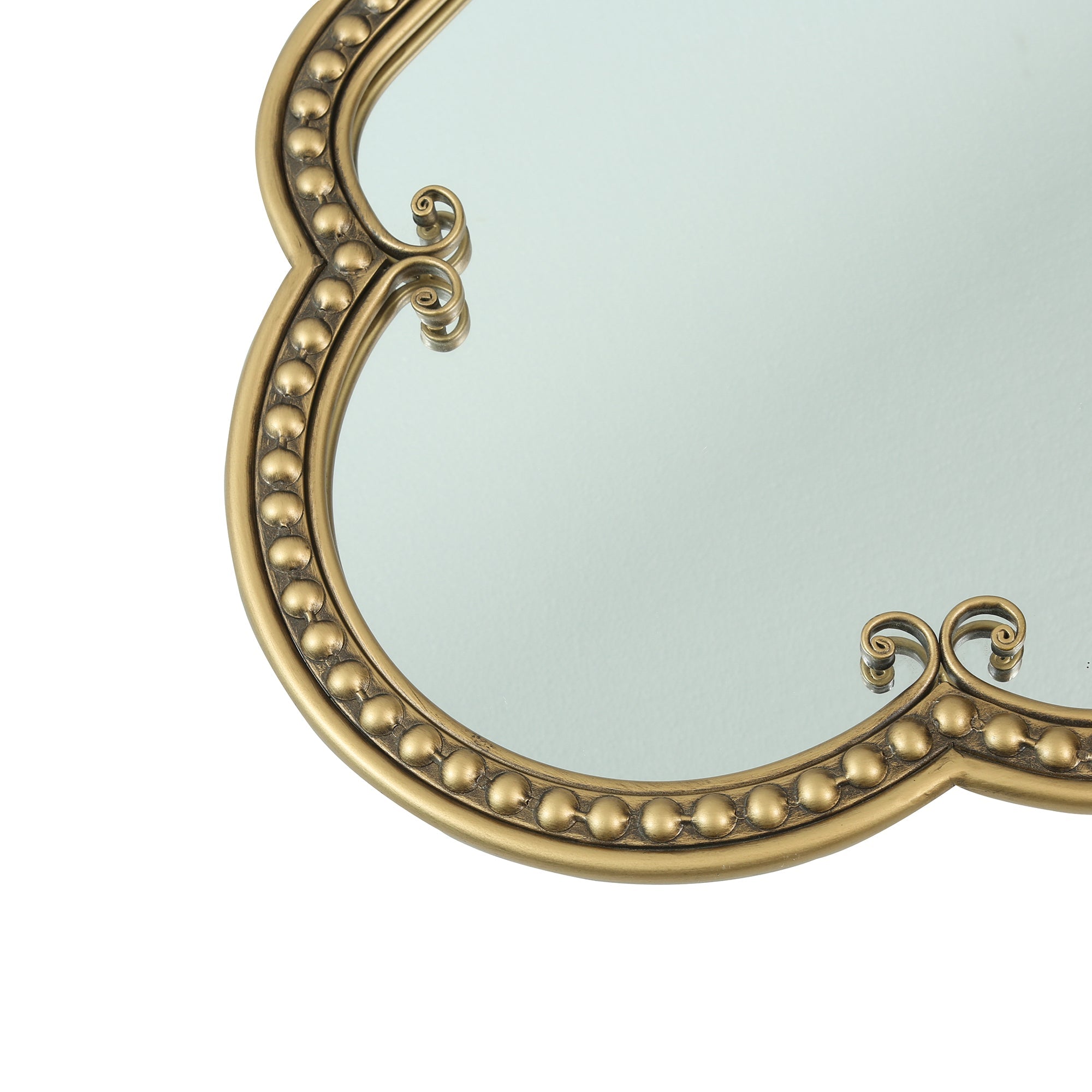 Scalloped Oval Wall Mirror - Vintage