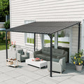 Outdoor Pergola - 12' x 8' Galvanized Steel