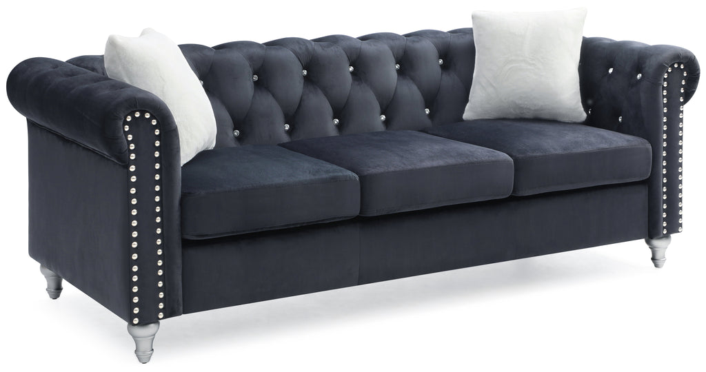 Raisa G863A-S Velvet Sofa
