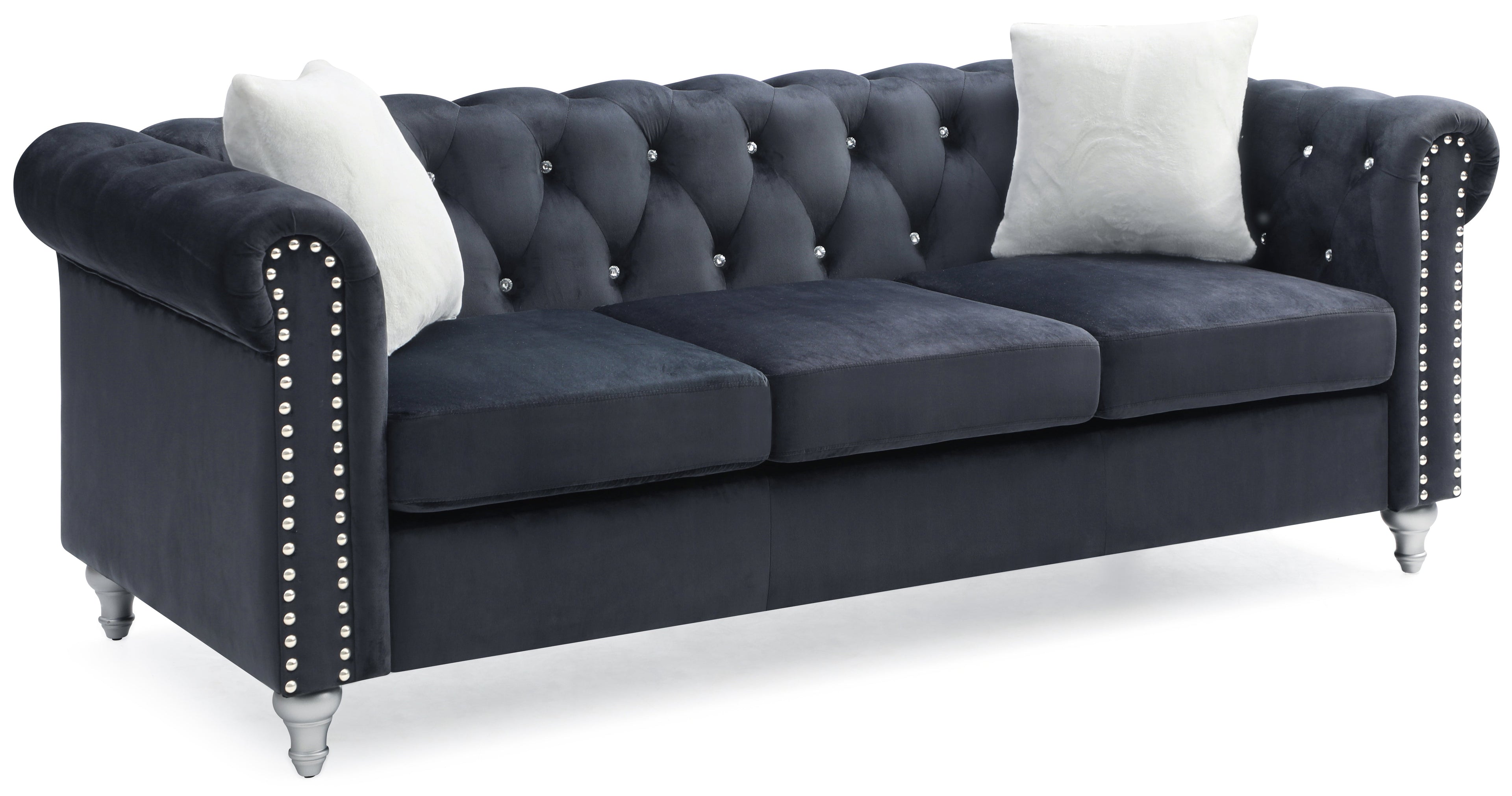 Raisa G863A-S Velvet Sofa