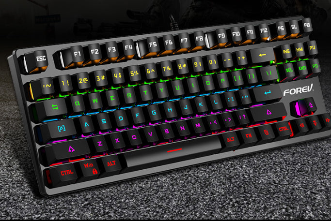 Punk Color Matching Wired Mechanical Keyboard
