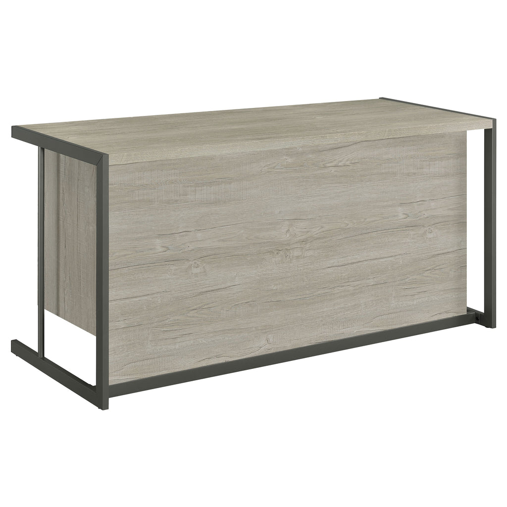 Brisley Whitewashed Office Desk