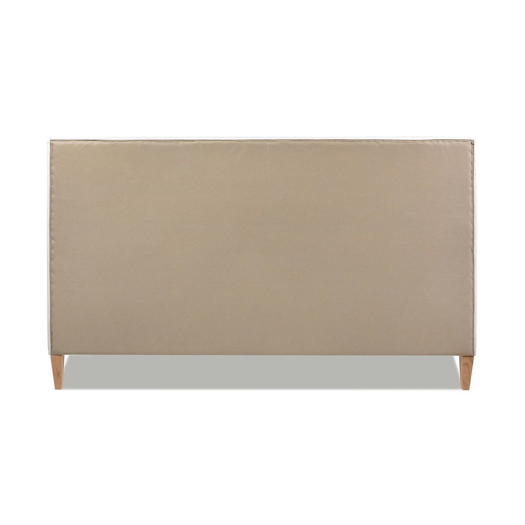 Haley Upholstered Cane-Back Platform Bed, King, Antique