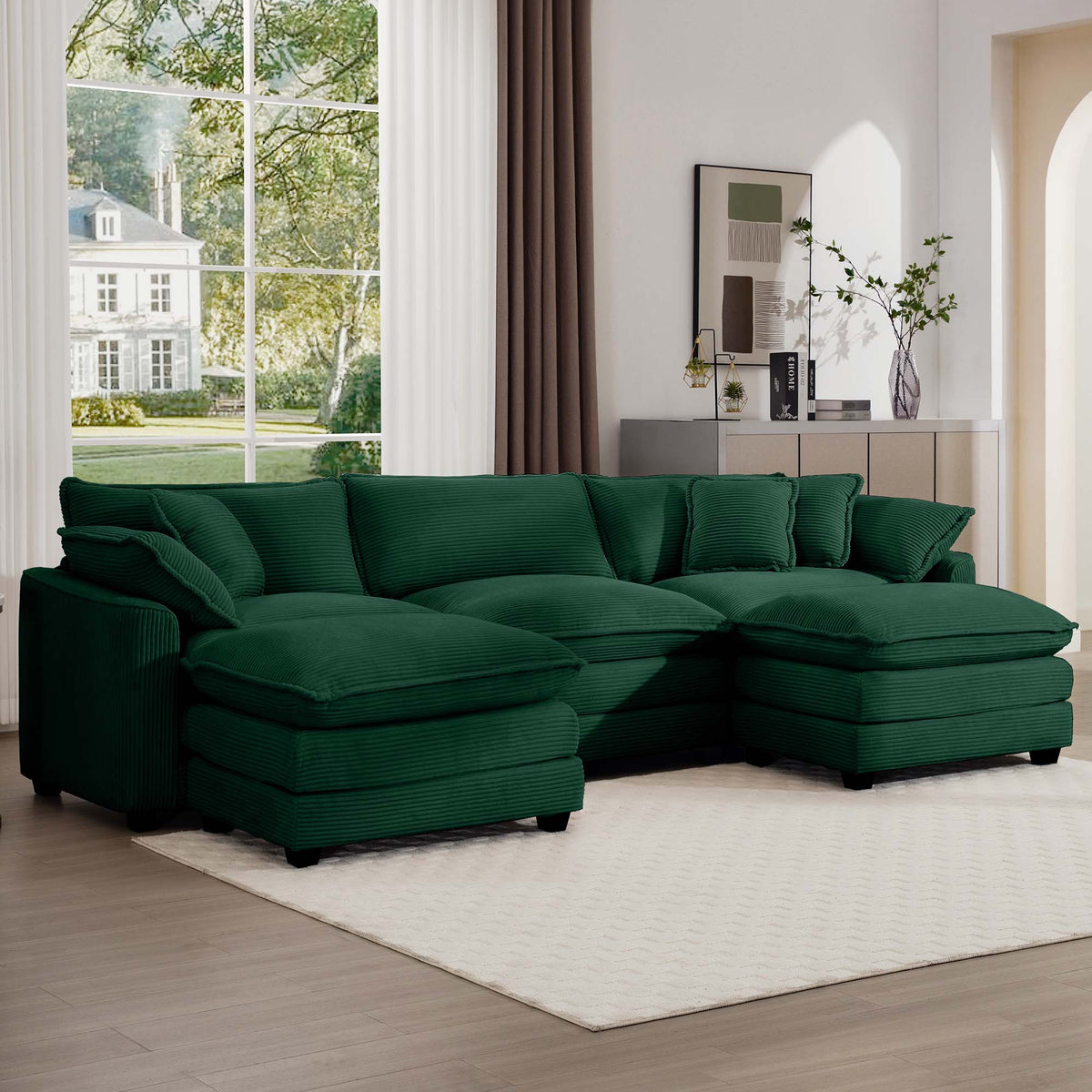 Oversized Modular Cushion Sofa Set