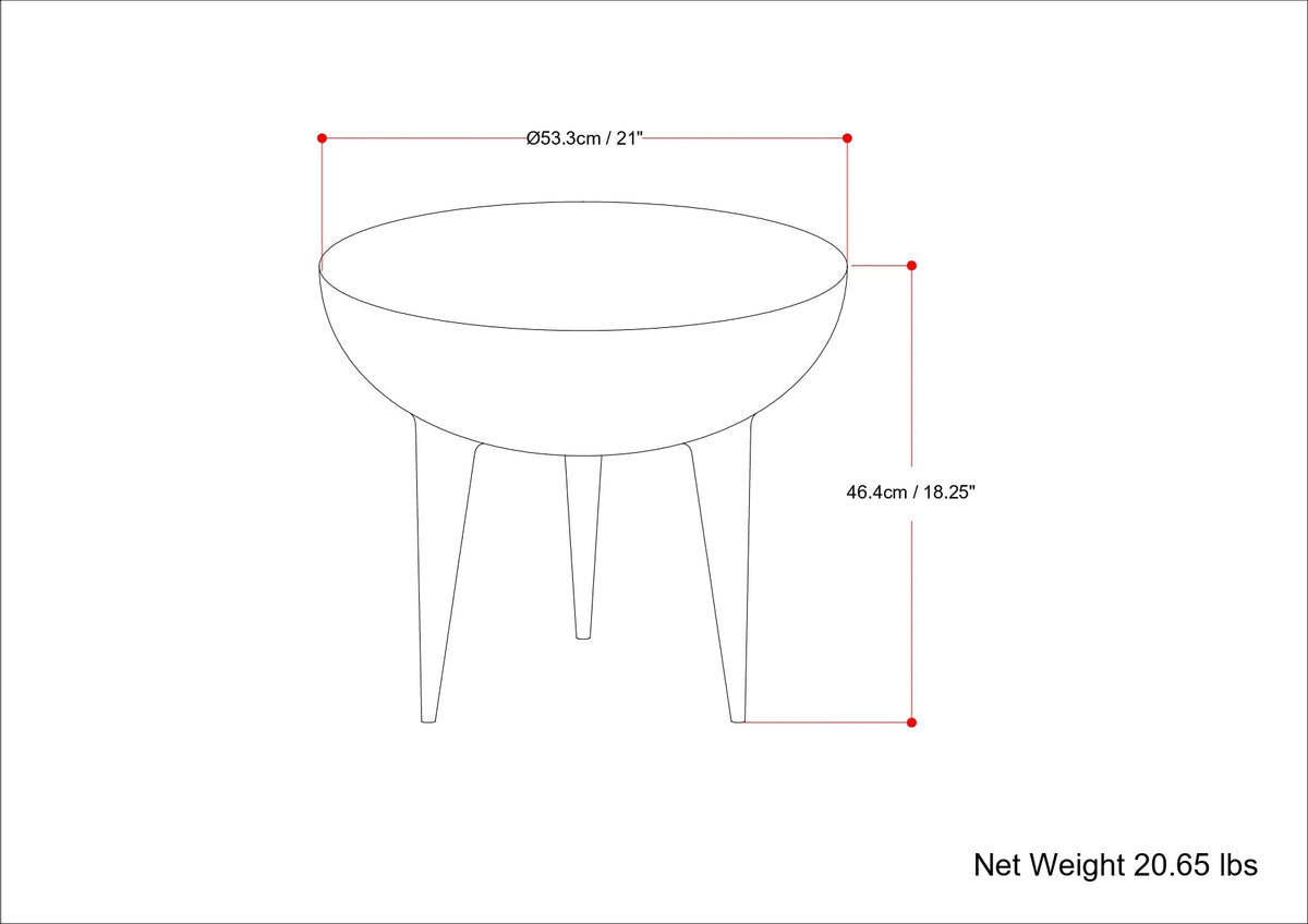 Otto Cast Aluminum Side Table