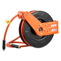Retractable Air Hose Reel, 1/2 Inch x 65 FT Rubber Air Hose
