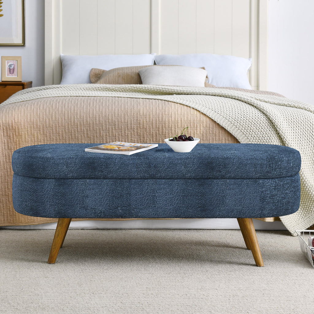 Ottoman Oval Storage Bench