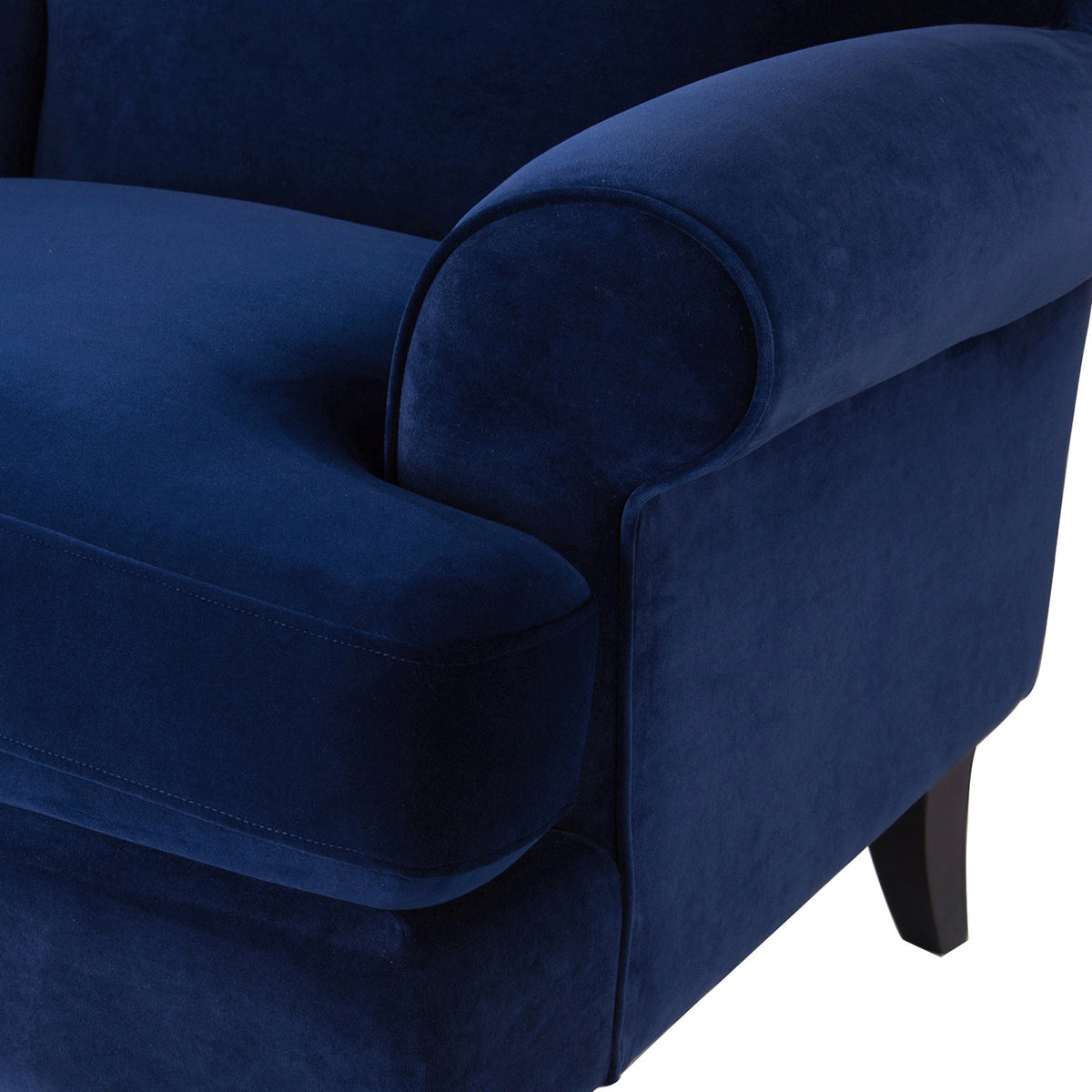Alana 38" Lawson Accent Arm Chair with Metal Casters