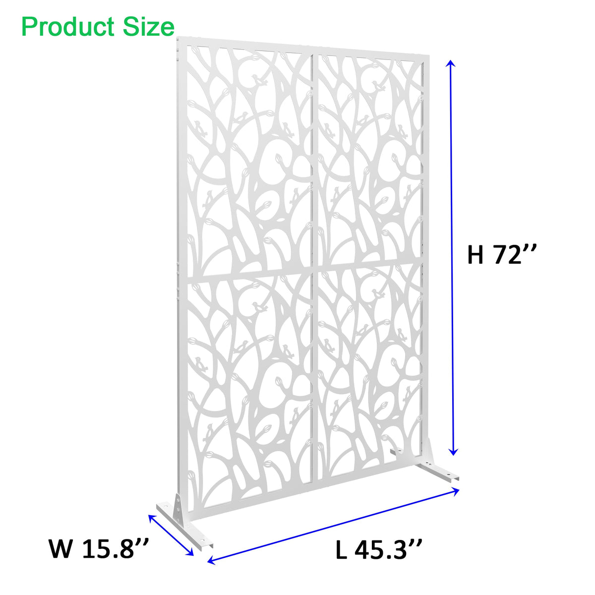 Metal Privacy Screens W3.8Ft X H6Ft
