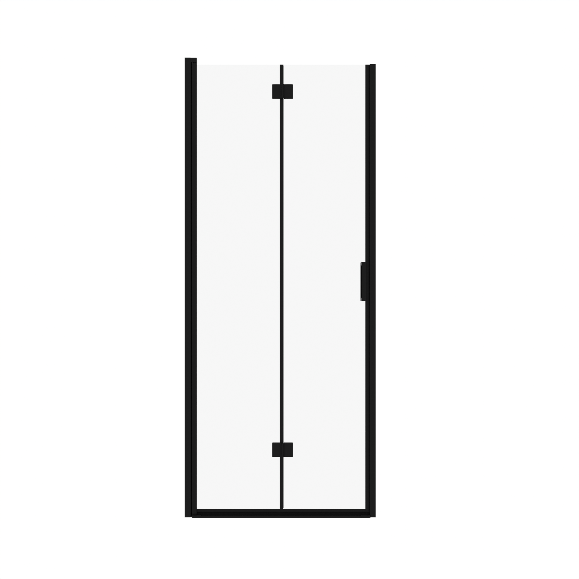 Semi-Frameless Folding Pivot Hinged Shower Door