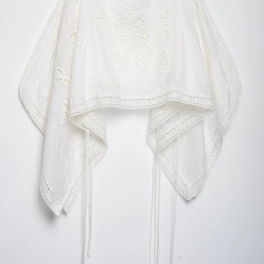 New Womens Hollow-out Embroidered Vest Camisole