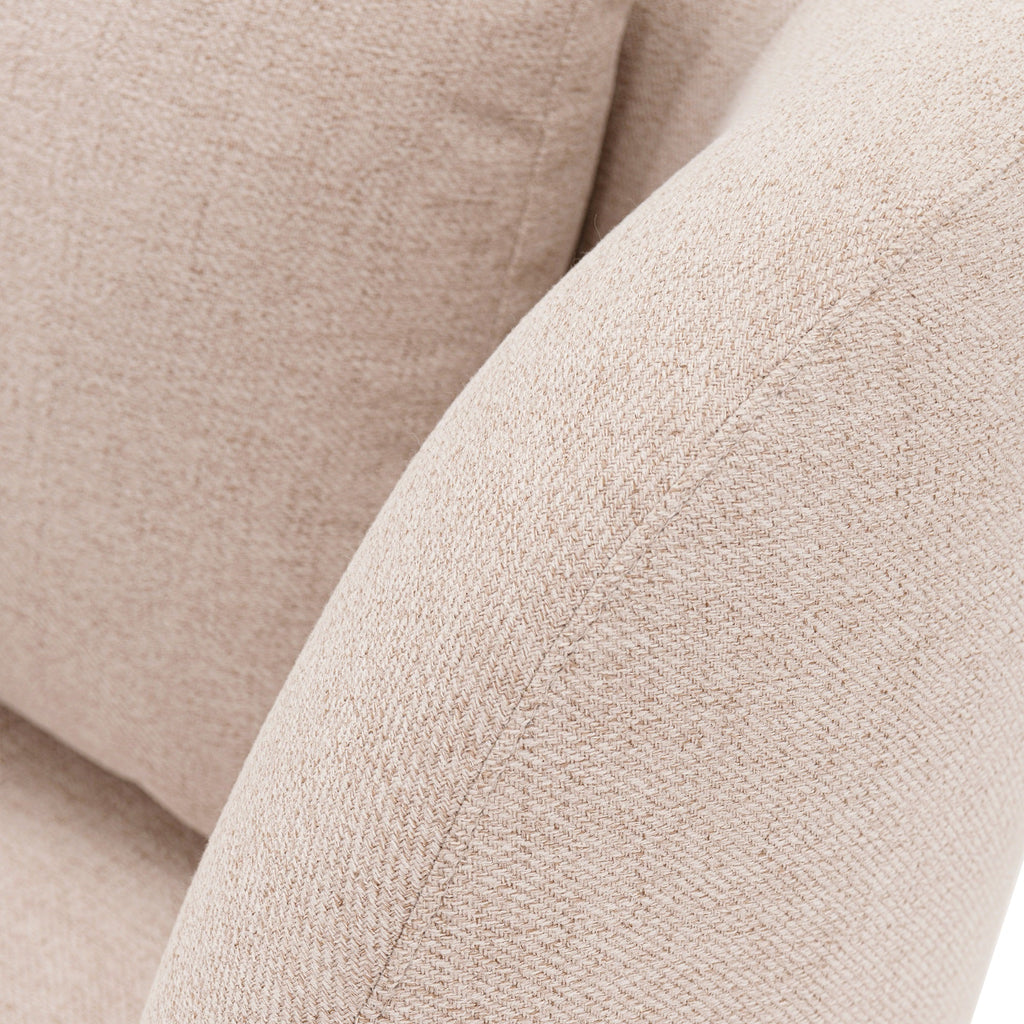 Siri Upholstered Lounge Chair in Wheat