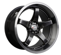 XXR 555 Wheel Chromium Black / Machined Lip 17x8 +35 5x100,5x114.3