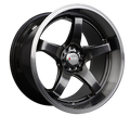 XXR 555 Wheel Chromium Black / Machined Lip 18x10 +25 5x100,5x114.3