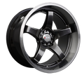 XXR 555 Wheel Chromium Black / Machined Lip 18x8.5 +25 5x100,5x114.3
