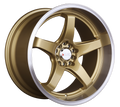 XXR 555 Wheel Hyper Gold / Machined Lip 18x8.5 +35 5x100,5x114.3