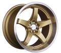 XXR 555 Wheel Hyper Gold / Machined Lip 18x10 +25 5x100,5x114.3