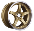 XXR 555 Wheel Hyper Gold / Machined Lip 18x8.5 +25 5x100,5x114.3