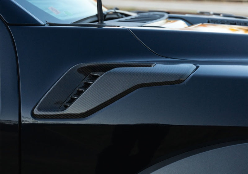 Ford Racing 21-24 F-150 Raptor Carbon Fiber Fender Vent Set - Gloss M-16026-FG