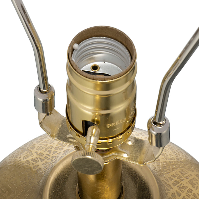 D15x25.7" Round Aluminum Sheet - Elegant Table Lamp