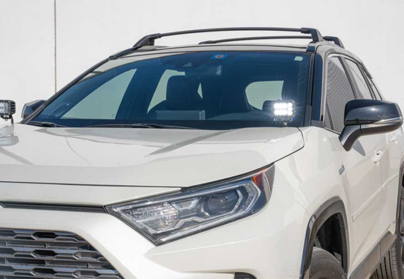 Cali Raised LED Cali Raised 2019+ Rav4 Ditch Mount Kit - 2 3.5 Inch Round Cannon Pod/Toyota Oem SQ Style Ditch Ligh CR3130