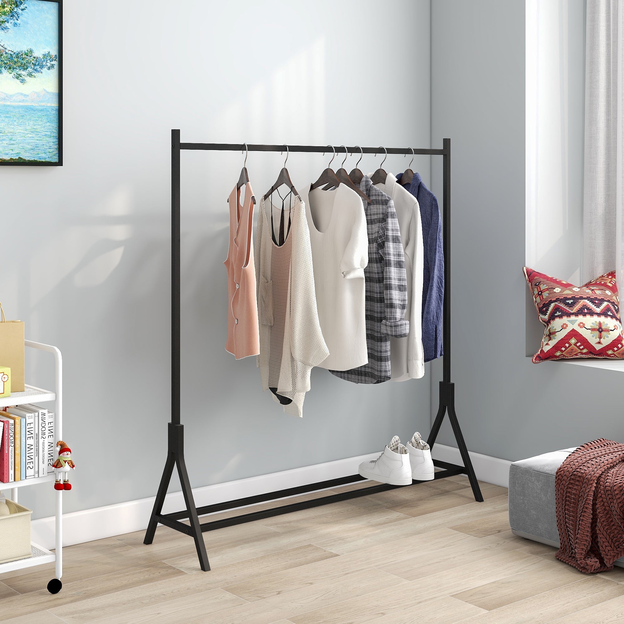 Freestanding Multi-Functional Garment Rack