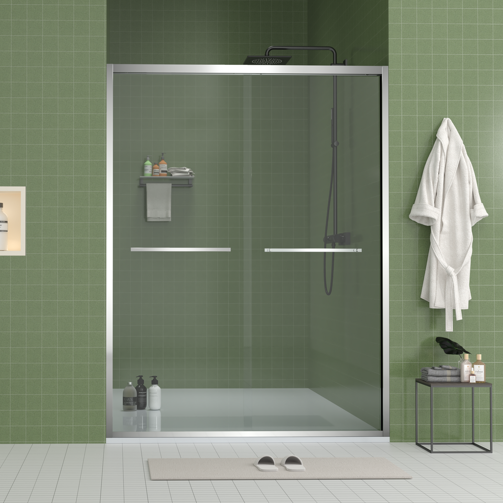 Aluminum Frame Double Sliding Shower Door