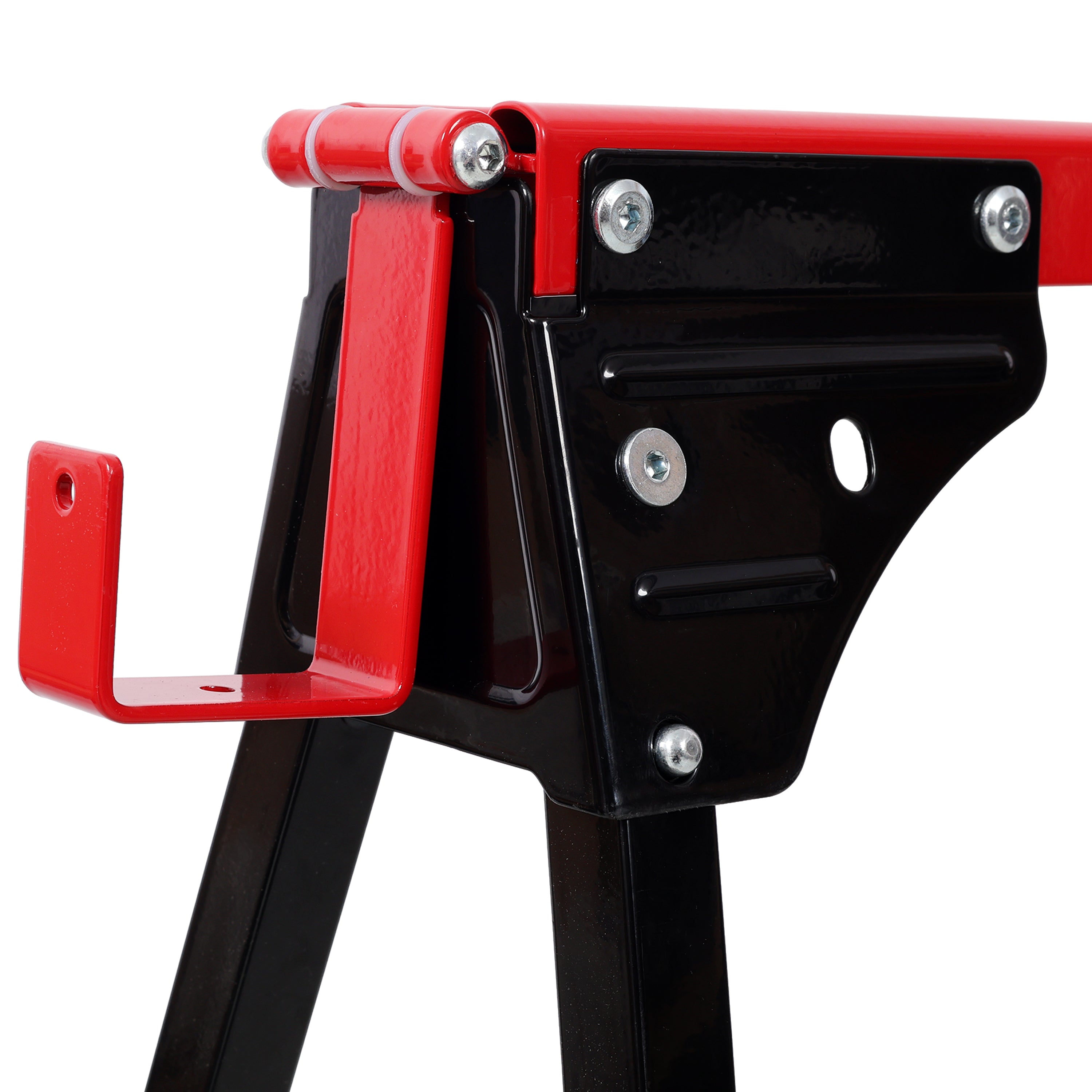 Folding Portable Work Horses - Heavy Duty Steel Saw Horses (2 Pack)