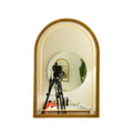 20'' Avri Mirror - Golden Beaded Arch-shaped Decorative Mirror