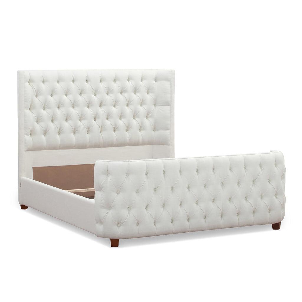 Brooklyn Queen Tufted Panel Bed Headboard and Footboard Set