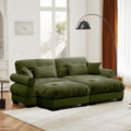 Over Size Modern Two-Seater Sofa with Ottoman