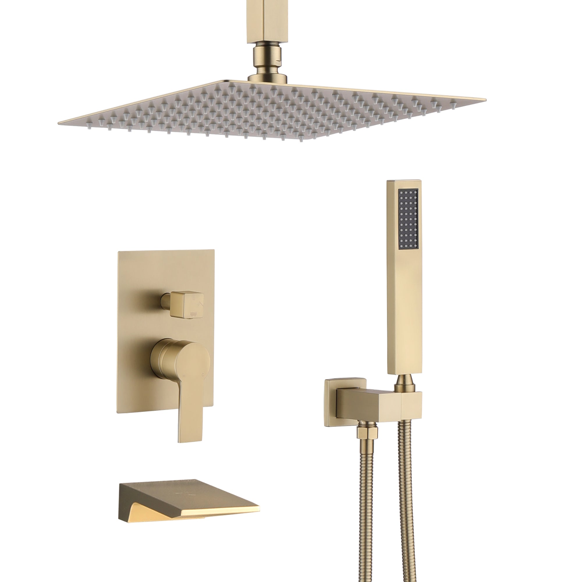 10 Inch Shower System with Rain Shower Faucet Set