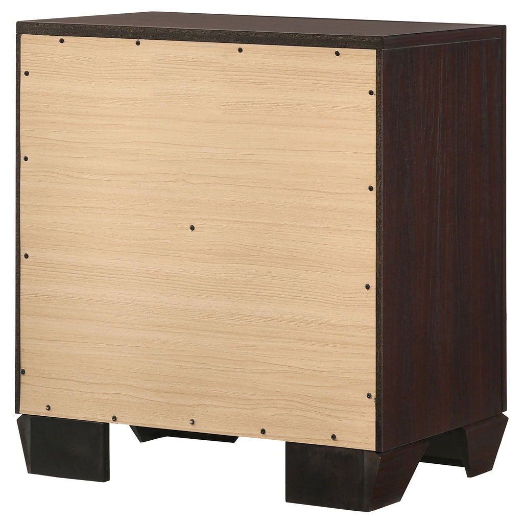 Copper Dark Cocoa 2-Drawer Rectangular Nightstand