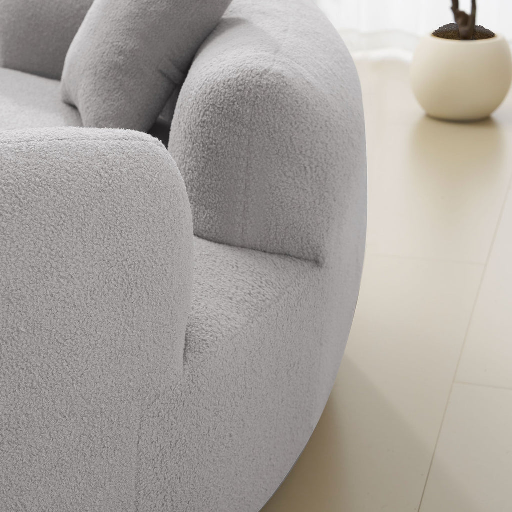 66.93 Inch Curved Loveseat